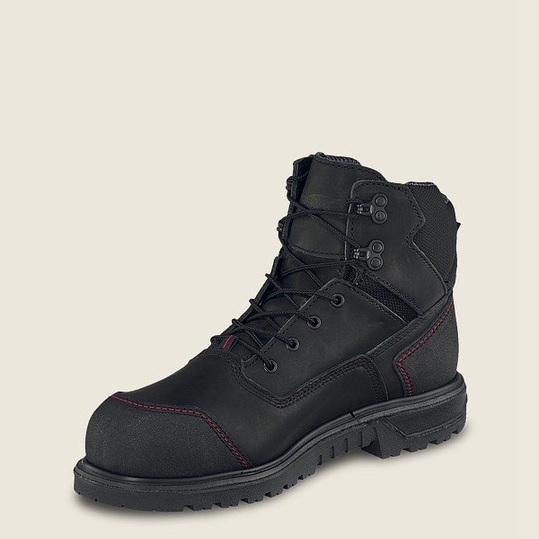 Botas de Seguridad Red Wing Hombre Negros/Grises - Brnr Xp - 6-Inch Waterproof Toe - 052-PMRZCD